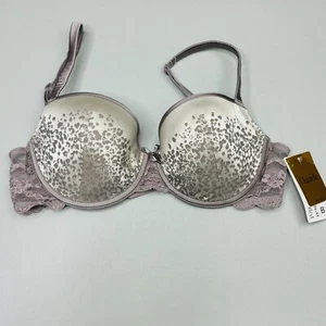 New Chantelle Bra 38B Underwire Purple Lightly Lined Cup Lace Detail - Picture 1 of 8