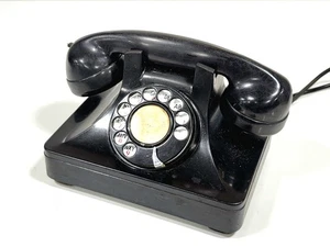 Vintage North Electric Galion Rotary Telephone Black Bakelite, Art Deco, COOL! - Picture 1 of 8