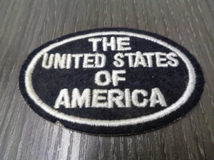Embajada de Estados Unidos Estados Unidos de Ameica parche ovalado blanco y negro vintage - Imagen 1 de 5
