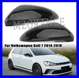 Spiegelkappen Schwarz Hochglanz für VW Golf 7 GTD R MK7 7.5 GTI 2013 - 2020 - Bild 1 von 6