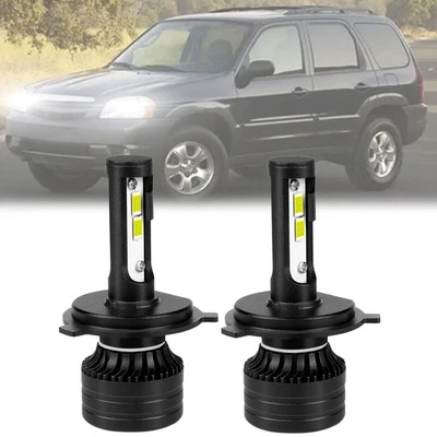 For MAZDA TRIBUTE 2001-2006 2X H4 9003 led headlight Bulbs High/Low Beam 6000K - Image 1 of 4