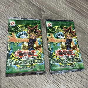 (2) YU-GI-OH MAGIC RULER BOOSTER PACK SEALED 1st EDITION NEW VINTAGE 1996 - Picture 1 of 20