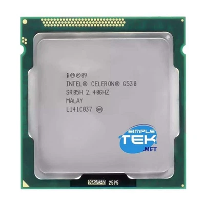 PROZESSOR INTEL CELERON G530 2.40GHZ SR05H SOCKET LGA1155 LGA 1155 CPU - Bild 1 von 4