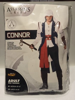 ASSASSIN'S CREED CONNOR SPIRIT ADULT MEDIUM SIZE COSTUME NEW IN ORIGINAL PACKAGE - Photo 1/3