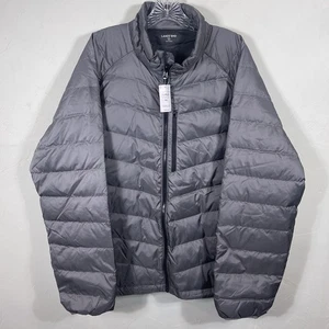 Land’s End Men’s Gray 800 Packable Down Jacket NWT XXL (50-52) - Picture 1 of 14