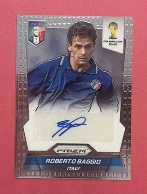 Roberto Baggio 🇮🇹 2014 Panini Prizm Mundial Brasil Firmas Foto 1 de 2