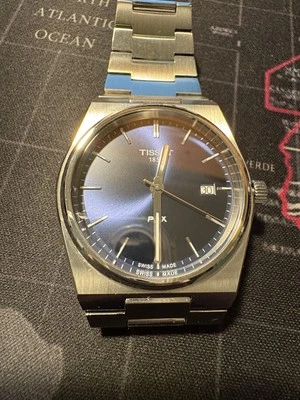 TISSOT PRX T137.410.11.041.00  Men 40mm Blue Dial - image 1 of 2