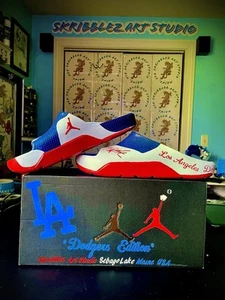 jordan slides ‘LA Dodgers Edition’ size 10 - Picture 1 of 7