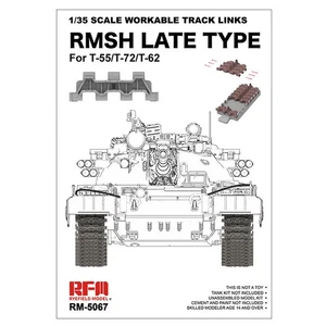 RYEFIELD RM5067 1/35 SCALE WORKABLE TRACK LINKSRMSH LATE TYPEForT-55/T-72/T-62 - Picture 1 of 1