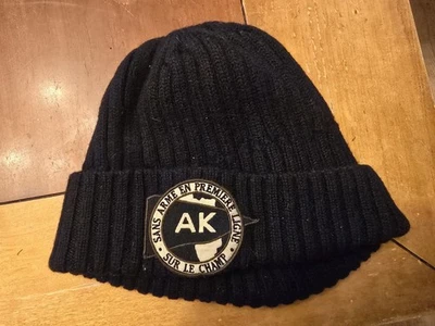 A.P.C. Gorra Kanye Gorro Lana Azul Marino Sin Brazos Parche Logo Marino Kanye West Foto 1 de 2