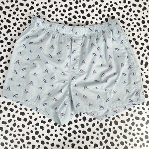 J.CREW FACTORY Herren Boxershorts Cloud Bistro blau Hai gewebt LARGE BV599 - Bild 1 von 6