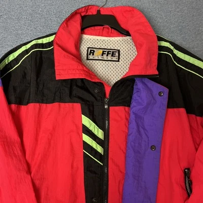 Jaqueta de esqui vintage Roffe Demetre neon retrô masculina GG - Imagem 1 de 4