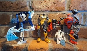 Transformers Construct Bots Ironhide Scout Class Lego Bionicle Strakk Figure Lot - Picture 1 of 18