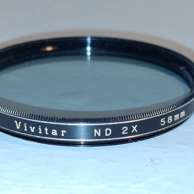 Vivitar ND 2X 58mm Vintage 35mm Film Camera Light Filter Lens MADE in JAPAN - Image 1 of 4