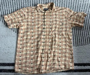 Camisa Woolrich Original Outdoor Clothing Company Kayaks Estampada Grande - Imagen 1 de 3