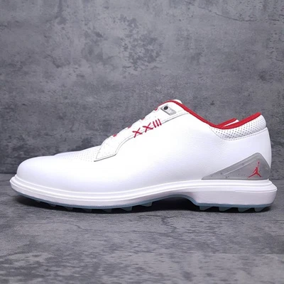 NIKE AIR JORDAN ADG 5 Spikeless Golf Shoes Mens 11 White Fire Red FQ6642-101 Foto 1 de 4