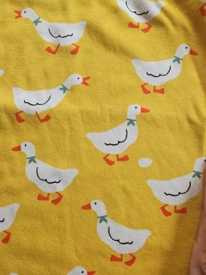 NWT HANNA ANDERSSON YELLOW DUCKS SHORT JOHN PAJAMAS 130 8 $45 SOLDOUT - Image 1 of 4