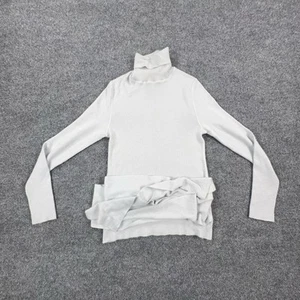 Brunello Cucinelli Sweater Womens Large Turtleneck Cashmere Silk Italy Pullover - Picture 1 of 18