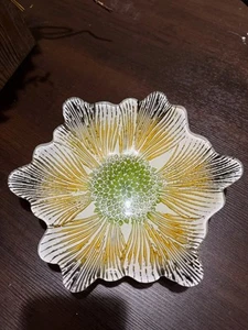 Dekoteller / Platte Glas Sonnenblume - Bild 1 von 2