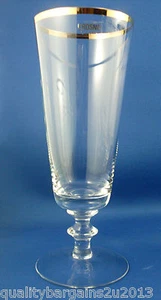 Rare Retro KROSNO Poland CRYSTAL STEMMED PILSNER Glass VG - In Aust - Picture 1 of 4