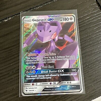 ULTRA RARE Genesect GX 130/214 Lost Thunder Pokemon TCG Holo Foil Holographic LP