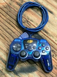 MadCatz Dual Force Controller para Playstation 2 PS2 #8016 Azul transparente - Imagen 1 de 9