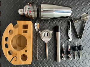 Juegos de artículos de bar accesorios y bebederos personalizados regalos Navidad - Imagen 1 de 4