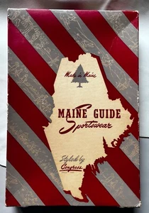 vintage shirt box - "MAINE GUIDE Sportswear" Congress Sportswear Boston Mass - Picture 1 of 4