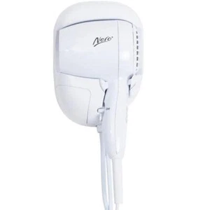 NEW Nero Wall Mountable Hair Dryer White Compact Wallmount Mount - Picture 1 of 5