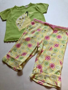 Conjunto Pantalón Gymboree Vintage Niñas Talla 12-18 Meses~Limones - Imagen 1 de 2