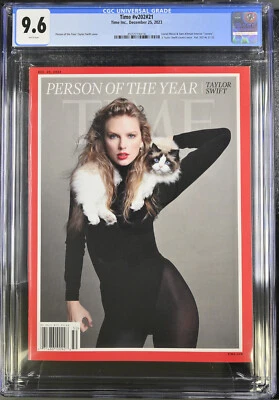 Time Magazine 2023 Person of the Year: Taylor Swift CGC 9.6 - Benjamin Variant - Image 1 of 3