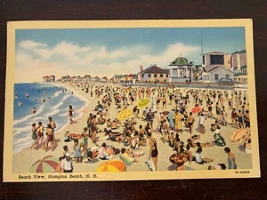Vintage Postkarte, Hampton Beach, New Hampshire, 1940, signiert, poststempelt - Bild 1 von 1