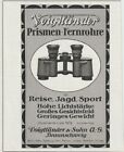 Voigtländer & Fils Prismen-Fernrohre Jumelles Braunschweig Publicité De 1914