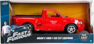 H2 Jada Toys Fast & Furious Brian Ford F 150 SVT Lightning Red - Picture 1 of 4
