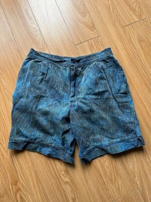 Pantalones Cortos Sueltos De Colección Para Hombres 32 Azul Funky Años 80 Pastel Informal Preppy Moda al Aire Libre Foto 1 de 4