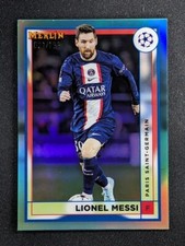 2022-23 Topps Merlin Chrome UEFA LIONEL MESSI /199 Aqua Ref Paris Saint-Germain