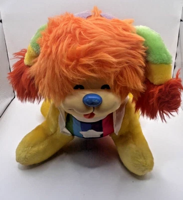 VTG 1983 Hallmark Mattel  RAINBOW BRITE Puppy Dog Colorful Bright 10" Plush toy - Image 1 of 4