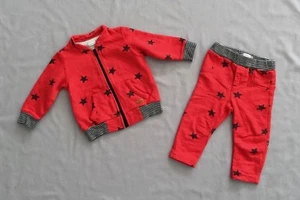 EUC CATIMINI ZIP JACKET & PANTS JOGGER SET 6 -12 MONTHS SZ 12 M 74 BABY BOY/GIRL - Picture 1 of 4