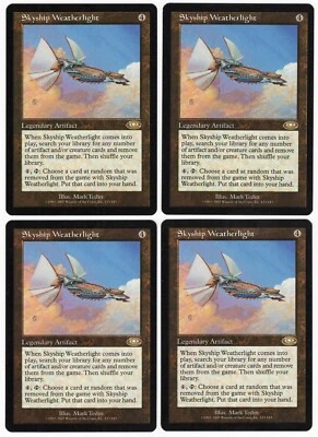 Skyship Weatherlight x4 4x 2001 Planeshift PLAYSET Legendary Artifact MTG NM AZ1 - Image 1 of 2
