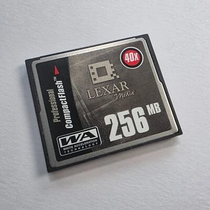 Lexar Compactflash Card 256mb 40x Made in USA - Photo 1 sur 2