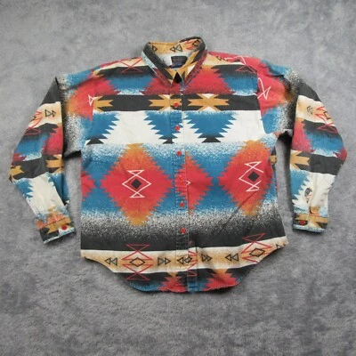 Panhandle Slim Shirt Womans Medium Aztec Western Southwest Rodeo Cowgirl Casual - Image 1 of 4