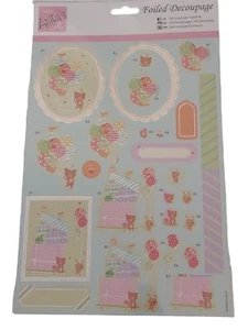 Foglio Decoupage Foiled di Anita - "Palloncino Sorpresa" Punzone Docrafts - Foto 1 di 2