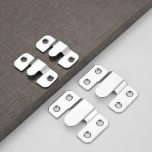 5 pares de soportes de montaje empotrados de acero inoxidable Z clips colgador invisible - Imagen 1 de 13