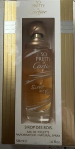 SO PRETTY DE CARTIER BY CARTIER 50ML EDT Vtg Spray (Sirop Des bois) Sealed RARE! - Picture 1 of 4