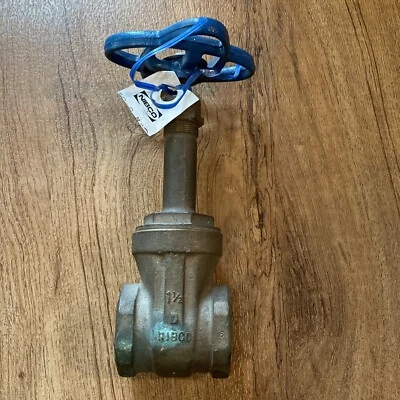 Nibco 1 1/2" NPT Bronze Threaded Gate Valve 125 SWP 400 WOG T-111 - Image 1 of 4