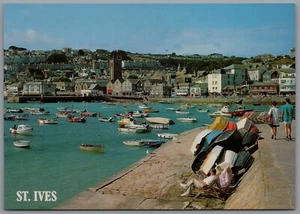 View of The Harbour St Ives Cornwall England Postcard unposted - Picture 1 of 2
