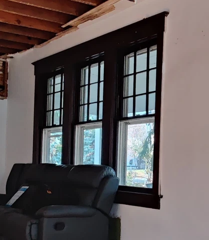 Vintage wooden windows with glass, 30x60. 5 Available Cover