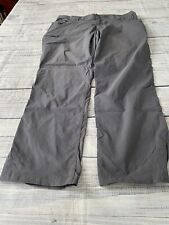 Duluth Trading Pants Mens 38 x 30 Gray Flex Dry On The Fly Nylon Stretch