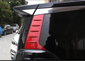 Red C Pillar Rear Window Side Cover fits Toyota Alphard Vellfire 30 series 16-19 - Picture 1 of 2