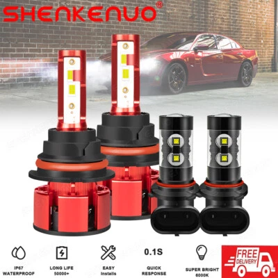 For Ford F 150 F 250 Super Duty 2001-2003 Combo LED Headlights & Fog Light Bulbs - Image 1 of 4